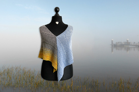 Leuchtturmtuch Nebel über der Ems