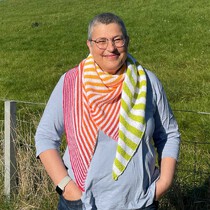 Leuchtturmtuch Sommerfrische als klare Kante