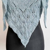 Kuscheltuch im Blättermuster