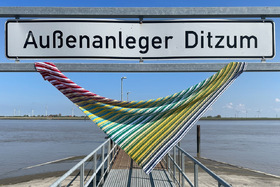 Leuchtturmtuch 'Ditzumer Fischkutter' Vers. 2